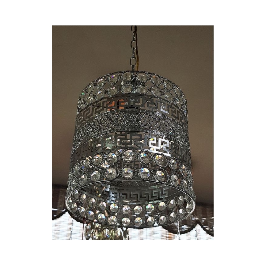 Żyrandol na łańcuchu 1xE27/60W/230V