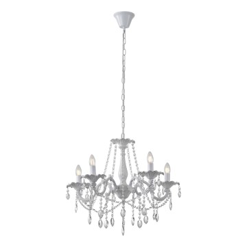 Żyrandol na łańcuchu 5xE14/15W/230V