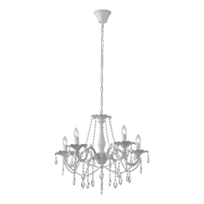 Żyrandol na łańcuchu 5xE14/15W/230V