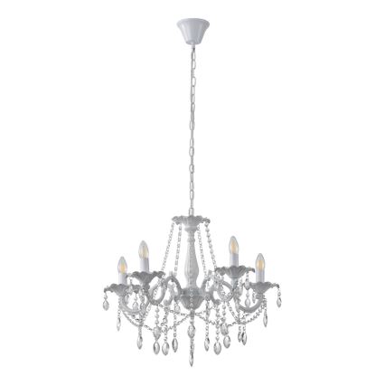 Żyrandol na łańcuchu 5xE14/15W/230V