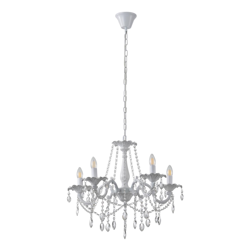 Żyrandol na łańcuchu 5xE14/15W/230V