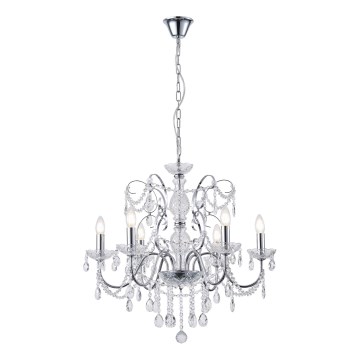 Żyrandol na łańcuchu 6xE14/15W/230V