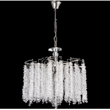 Żyrandol na łańcuchu 6xE14/60W/230V śr. 46 cm chrom błyszczący