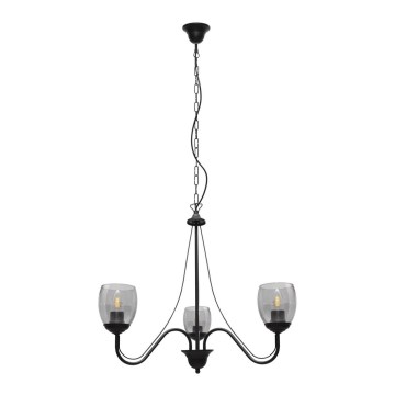 Żyrandol na łańcuchu ALLENA 3xE27/15W/230V