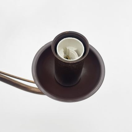 Żyrandol na łańcuchu ANTON 3xE14/15W/230V brązowy