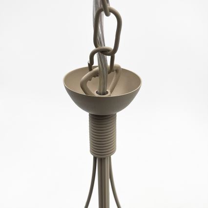 Żyrandol na łańcuchu ANTON 3xE14/60W/230V beżowy