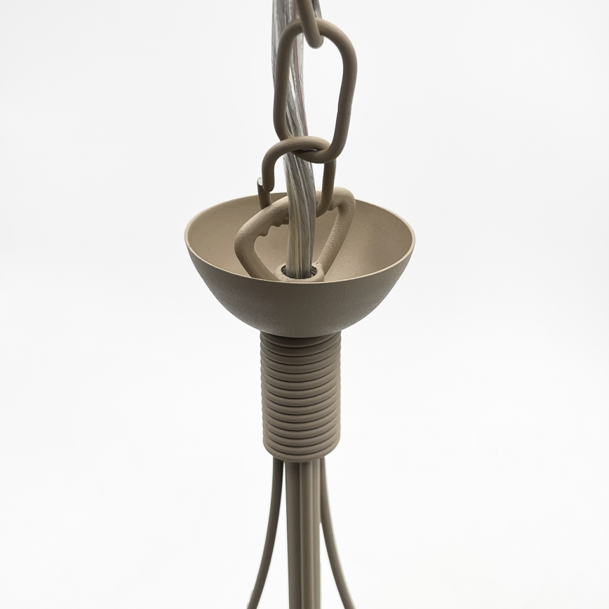 Żyrandol na łańcuchu ANTON 3xE14/60W/230V beżowy