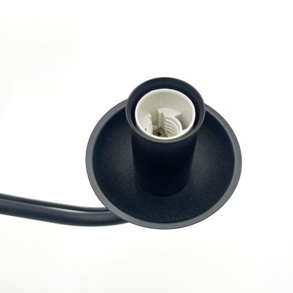 Żyrandol na łańcuchu ANTON 5xE14/15W/230V czarny