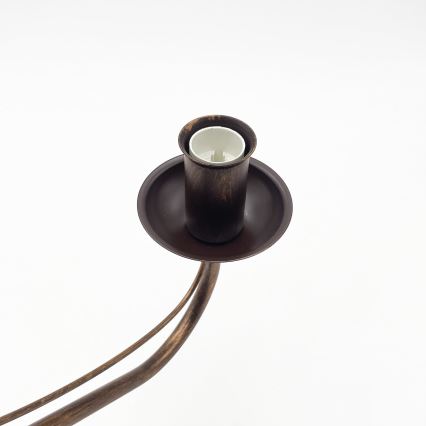 Žyrandol na łańcuchu ANTON 8xE14/60W/230V brązowy