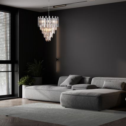 Żyrandol na łańcuchu ASPEN 9xE14/40W/230V