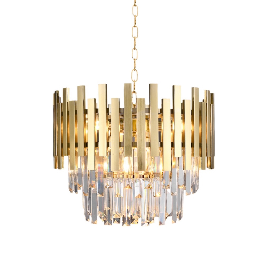 Żyrandol na łańcuchu ASPEN GOLD 6xE14/40W/230V