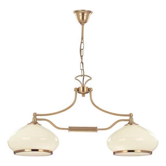 Żyrandol na łańcuchu ASTORIA 2xE27/15W/230V złoty