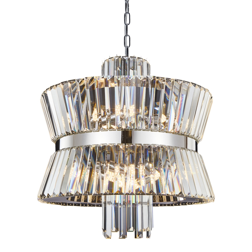 Żyrandol na łańcuchu AURELIA 12xE14/40W/230V matowy chrom