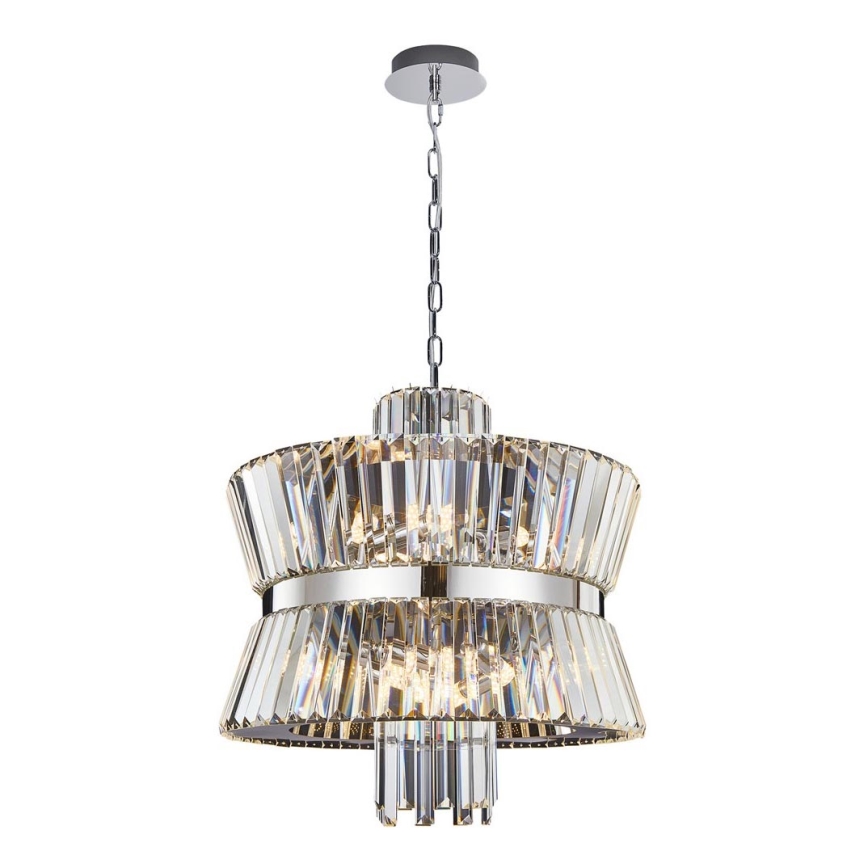 Żyrandol na łańcuchu AURELIA 12xE14/40W/230V matowy chrom