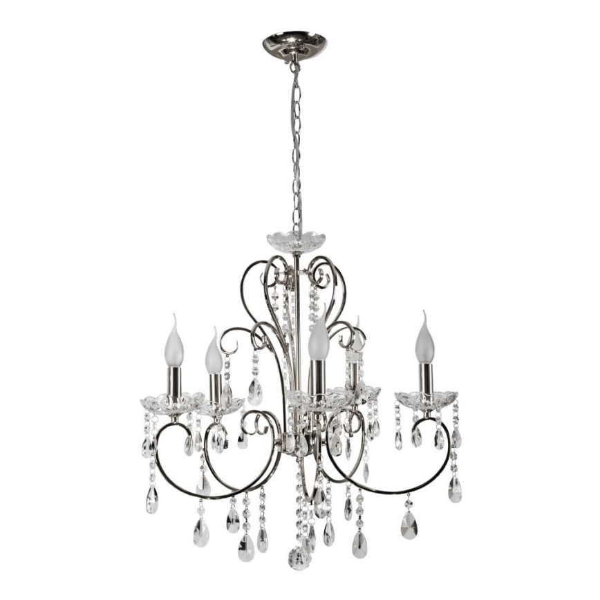 Żyrandol na łańcuchu AURORA 5xE14/40W/230V