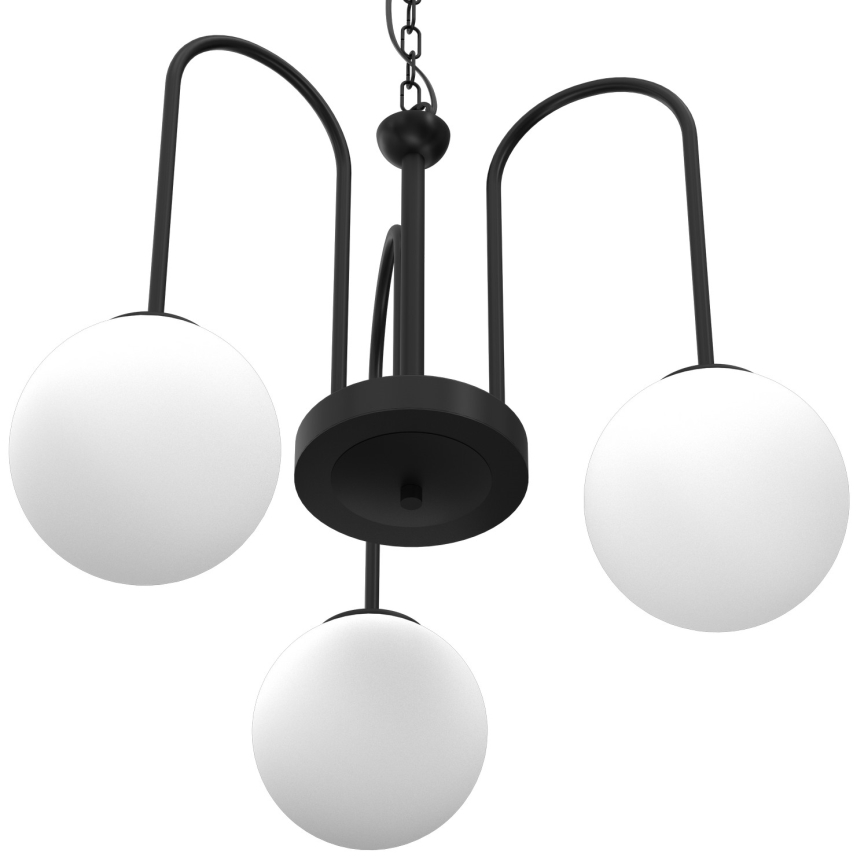 Żyrandol na łańcuchu CAMBRIDGE 3xE14/60W/230V czarny