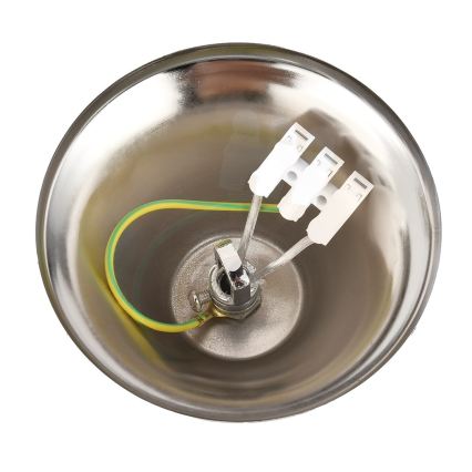 Żyrandol na łańcuchu CRISTAL 5xE14/10W/230V czarny/matowy chrom