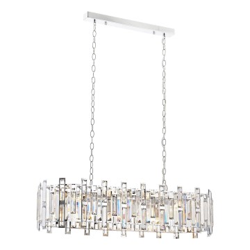 Żyrandol na łańcuchu CRYSTALLINE 13xE14/40W/230V błyszczący chrom