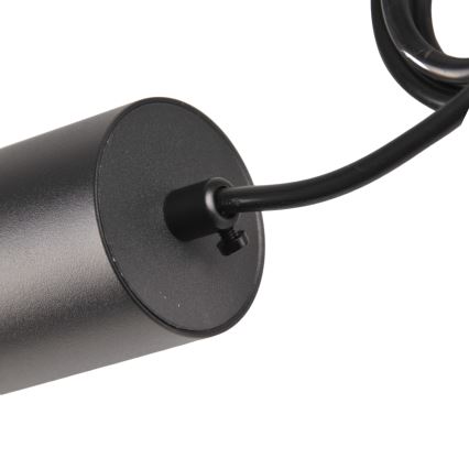 Żyrandol na łańcuchu do systemu szynowego MARIBEL 3xGU10/10W/230V + 1 m system szynowy  czarny