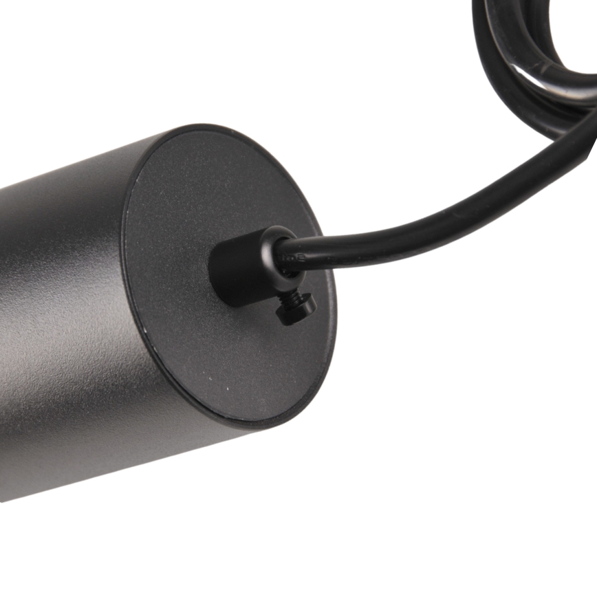 Żyrandol na łańcuchu do systemu szynowego MARIBEL 3xGU10/10W/230V + 1 m system szynowy  czarny