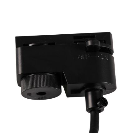 Żyrandol na łańcuchu do systemu szynowego MARIBEL 3xGU10/10W/230V + 1 m system szynowy  czarny