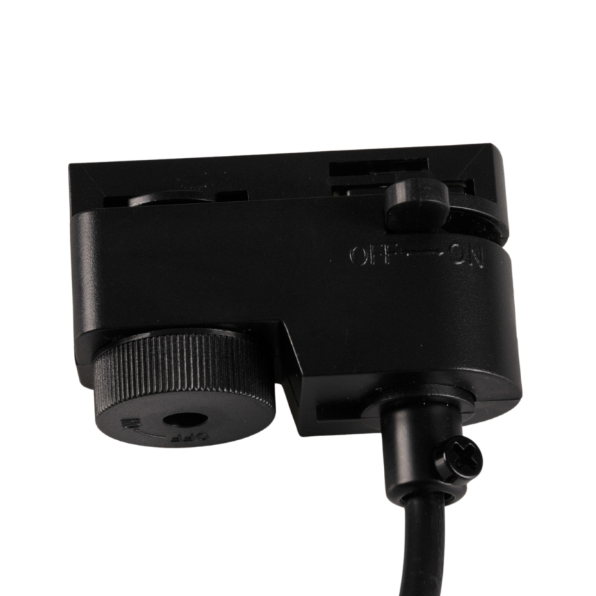 Żyrandol na łańcuchu do systemu szynowego MARIBEL 3xGU10/10W/230V + 1 m system szynowy  czarny