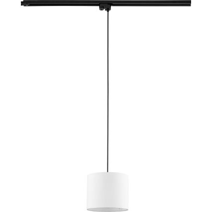 Żyrandol na lince do 1-fazowego systemu szynowego TRACER 1xE27/15W/230V śr. 20 cm czarny/biały