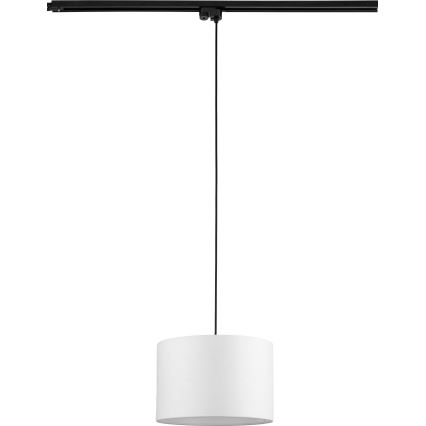 Żyrandol na lince do 1-fazowego systemu szynowego TRACER 1xE27/15W/230V śr. 30 cm czarny/biały