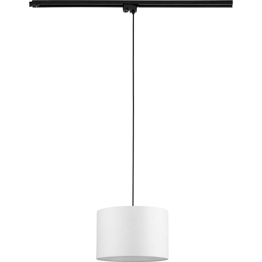 Żyrandol na lince do 1-fazowego systemu szynowego TRACER 1xE27/15W/230V śr. 30 cm czarny/biały