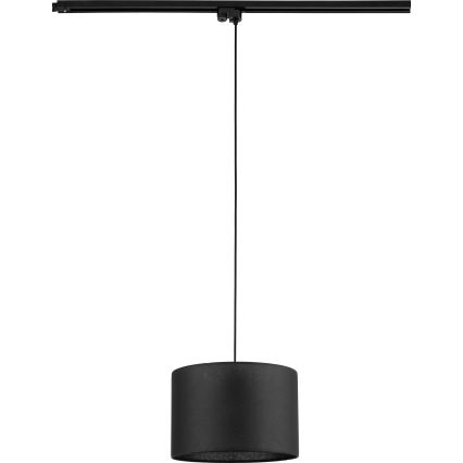 Żyrandol na lince do 1-fazowego systemu szynowego TRACER 1xE27/15W/230V śr. 30 cm czarny