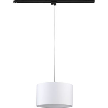 Żyrandol na lince do 1-fazowego systemu szynowego TRACER 1xE27/15W/230V śr. 38 cm czarny/biały