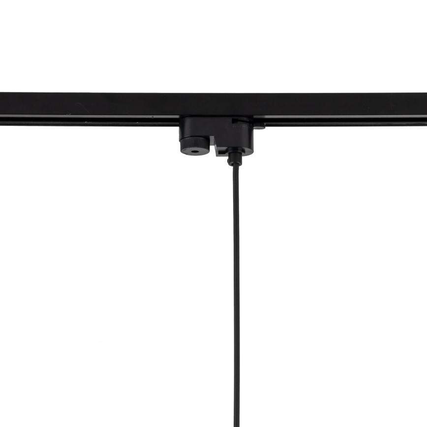 Żyrandol na lince do 1-fazowego systemu szynowego TRACER 1xE27/15W/230V śr. 38 cm czarny/brązowy