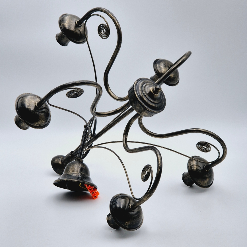 Żyrandol na łańcuchu DONATO 5xE14/40W/230V