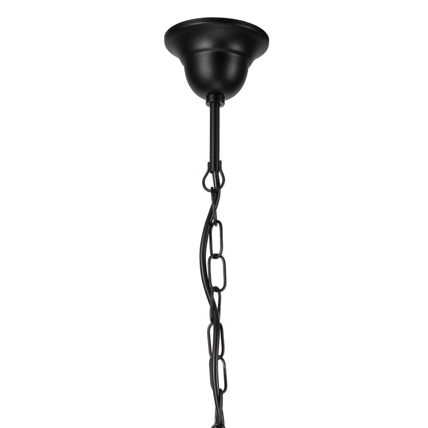 Żyrandol na łańcuchu DONATO 6xE14/40W/230V czarny