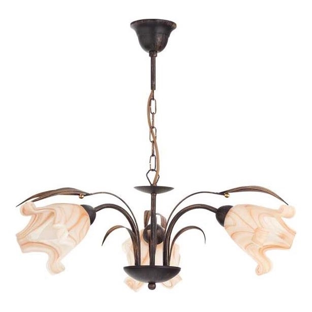 Żyrandol na łańcuchu DUCATTI 3xE14/10W/230V brąz