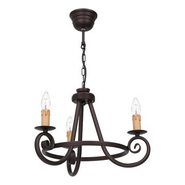 Żyrandol na łańcuchu FAUST 3xE14/15W/230V