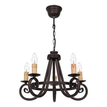 Żyrandol na łańcuchu FAUST 5xE14/15W/230V