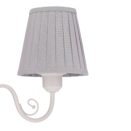 Żyrandol na łańcuchu FIREZ 3xE27/40W/230V biały/szary