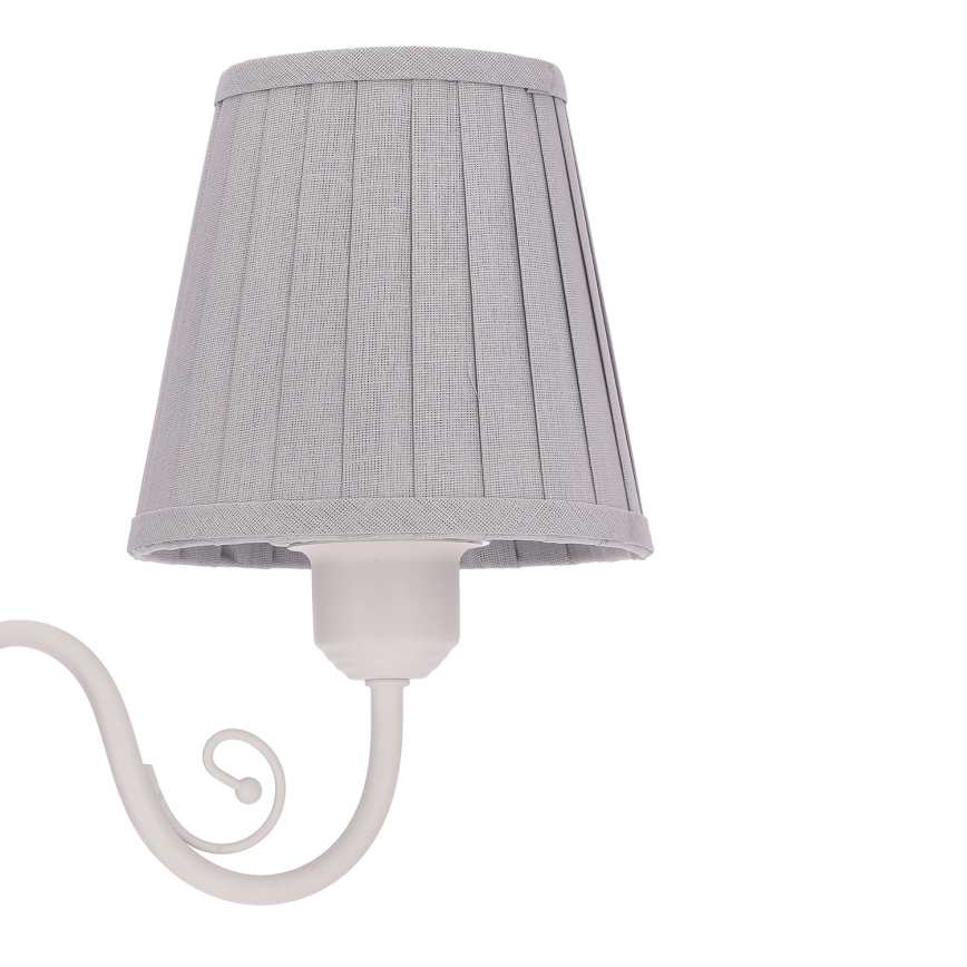 Żyrandol na łańcuchu FIREZ 3xE27/40W/230V biały/szary