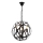 Żyrandol na łańcuchu IRONBALL 3xE27/40W/230V czarny
