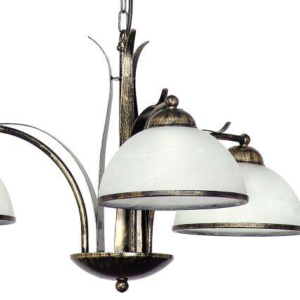Żyrandol na łańcuchu KORFU 3xE27/60W/230V