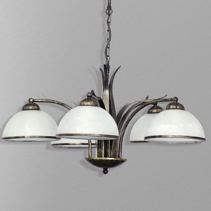 Żyrandol na łańcuchu KORFU 5xE27/60W/230V