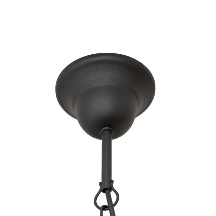 Żyrandol na łańcuchu MALBO 8xE14/10W/230V czarny