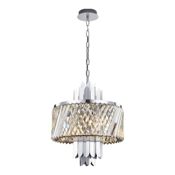 Żyrandol na łańcuchu MARGOT 6xE14/40W/230V matowy chrom