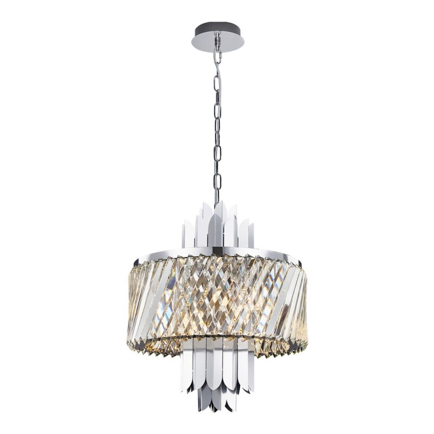 Żyrandol na łańcuchu MARGOT 6xE14/40W/230V matowy chrom