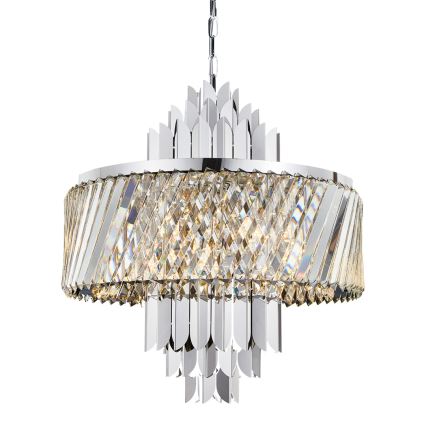 Żyrandol na łańcuchu MARGOT 9xE14/40W/230V matowy chrom