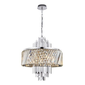 Żyrandol na łańcuchu MARGOT 9xE14/40W/230V matowy chrom