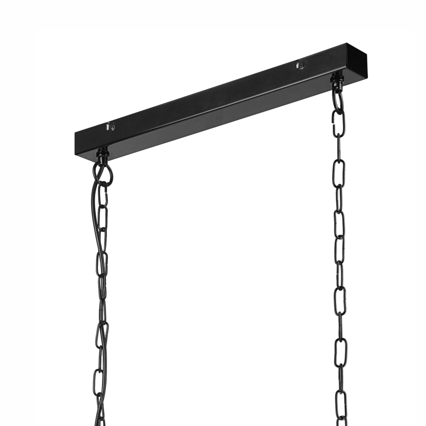 Żyrandol na łańcuchu MORGAN 2xE27/60W/230V czarny/miedziany