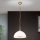 Żyrandol na łańcuchu OLD LAMP 1xE27/40W/230V śr. 30 cm biały/mosiądz