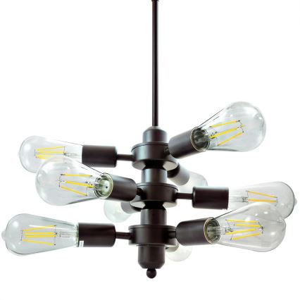 Żyrandol na łańcuchu OREBRO 9xE27/10W/230V